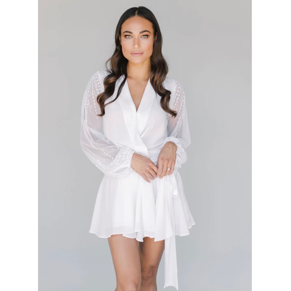 Robed With Love - Alanna Robe - White - Bridal Robe